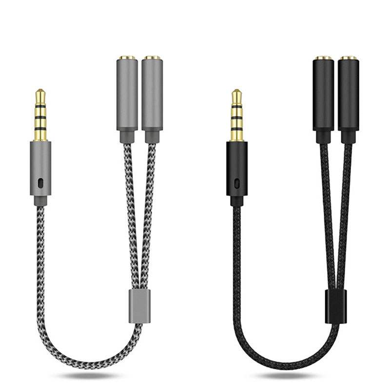 Earphone Splitter Jack - 1 ชิ้น 3.5 มม.ตัวแยกสัญญาณเสียง Y แจ็ค