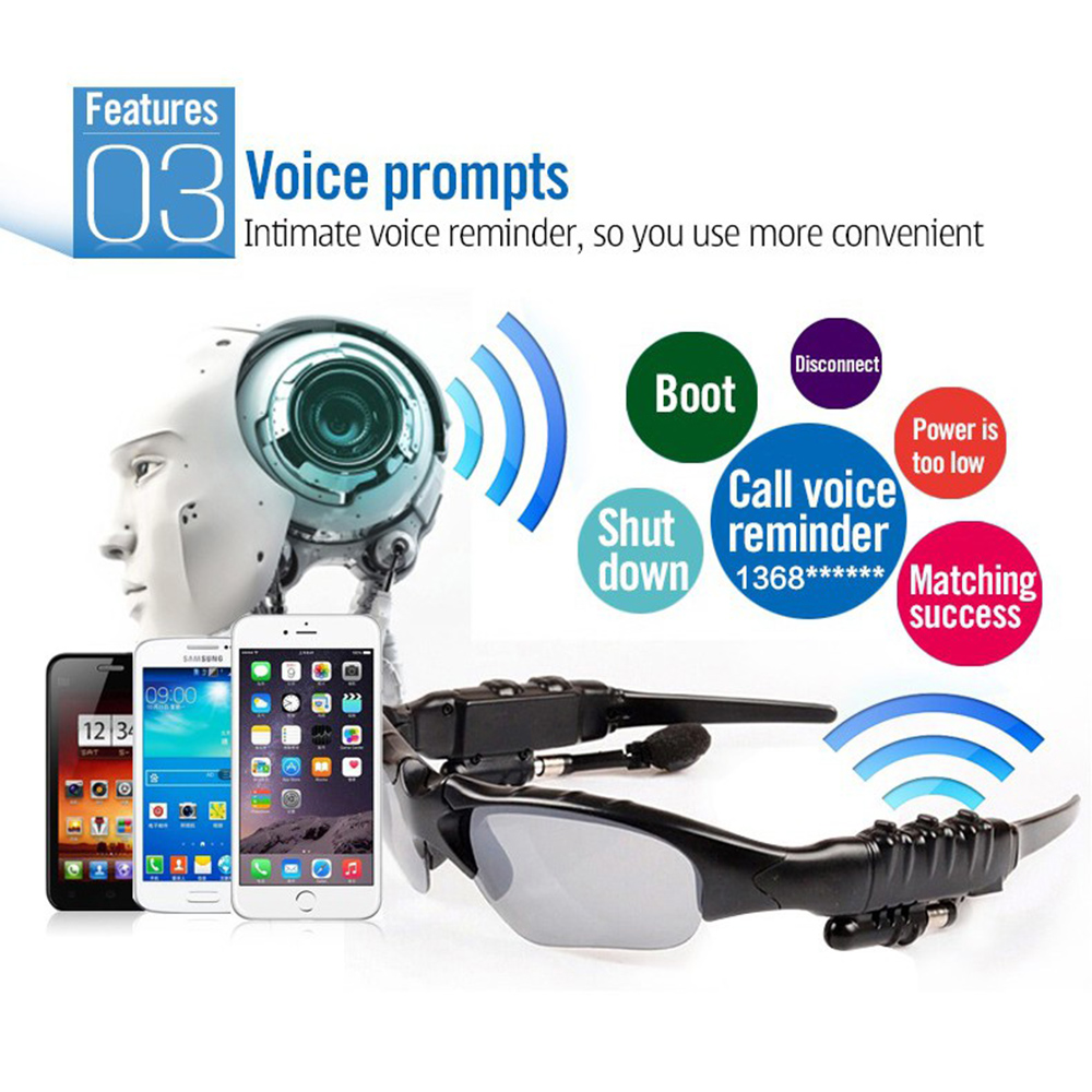บลูทูธแว่นตาเดินป่าแว่นตาสมาร์ - Bluetooth Headset On Ear บทวิจารณ์และราคา