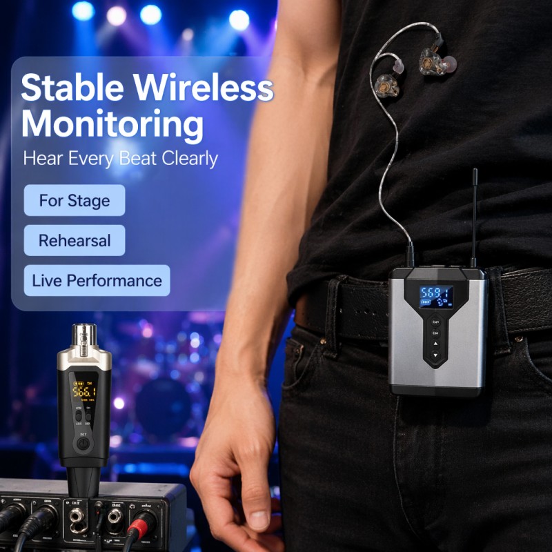ระบบ IEM ไร้สาย 1 เครื่องส่ง 4 - In Ear Monitor Iem บทวิจารณ์และราคา