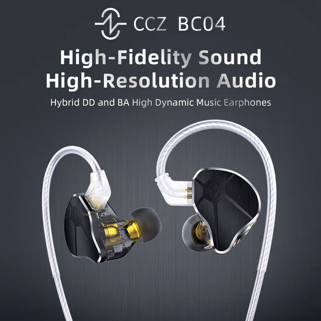CCZ BC04 1DD+1BA ไฮบริด IEM หู - In Ear Monitor Iem บทวิจารณ์และราคา