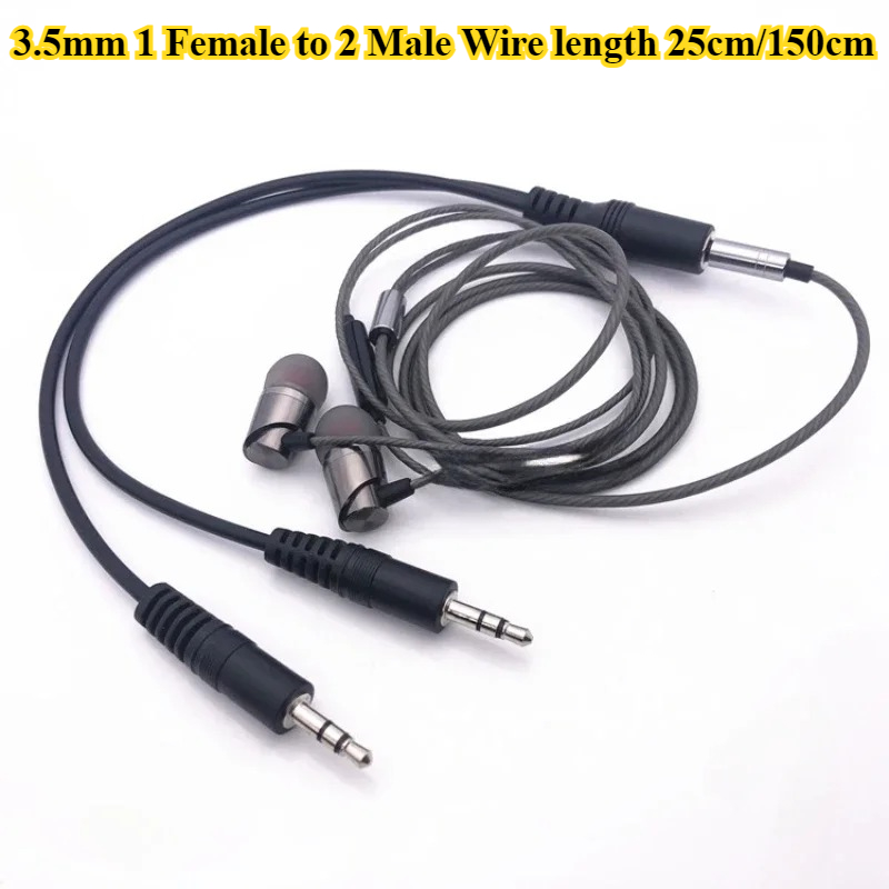สายแยกเสียง 3.5 มม. 1 ต่อ 2 จำ - Earphone Splitter Jack บทวิจารณ์และราคา