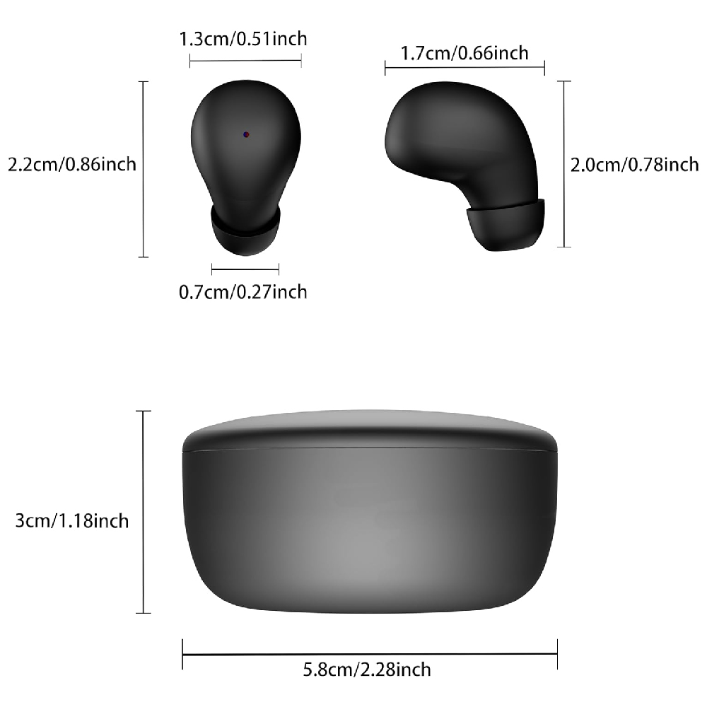 หูฟังขนาดเล็กแบบมองไม่เห็น หูฟ - Wireless Earbuds Tws บทวิจารณ์และราคา