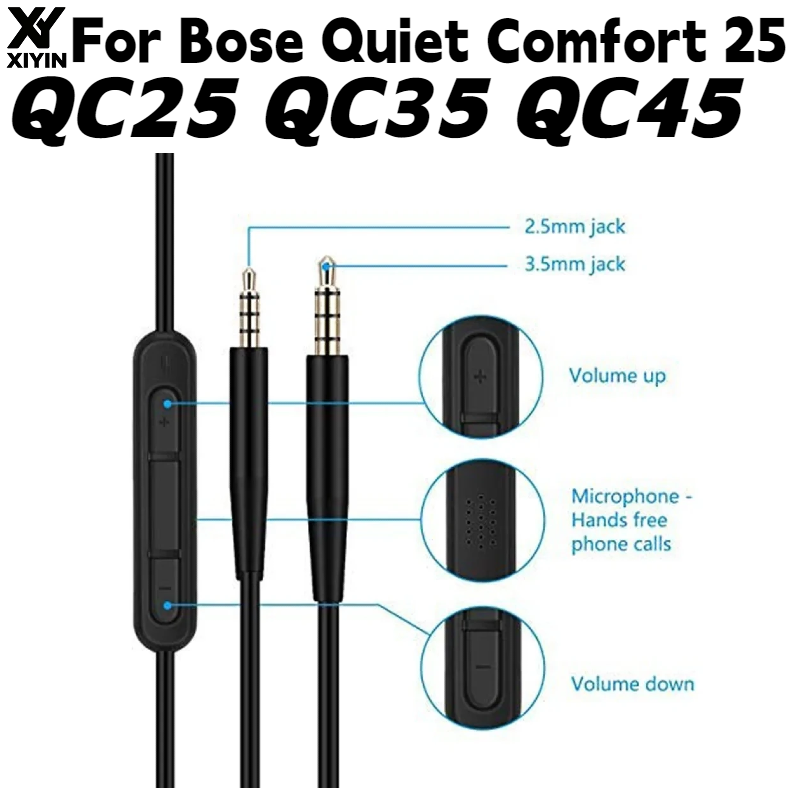 สายสัญญาณเสียงหูฟังพร้อมไมโครโ - Bose Headphone Qc45 บทวิจารณ์และราคา